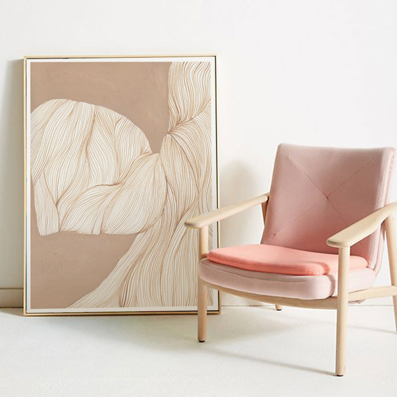 Brehn | Illustration Devise Muster Wanddruck Esszimmer Abstraktes Leinwand in Helle Farbe
