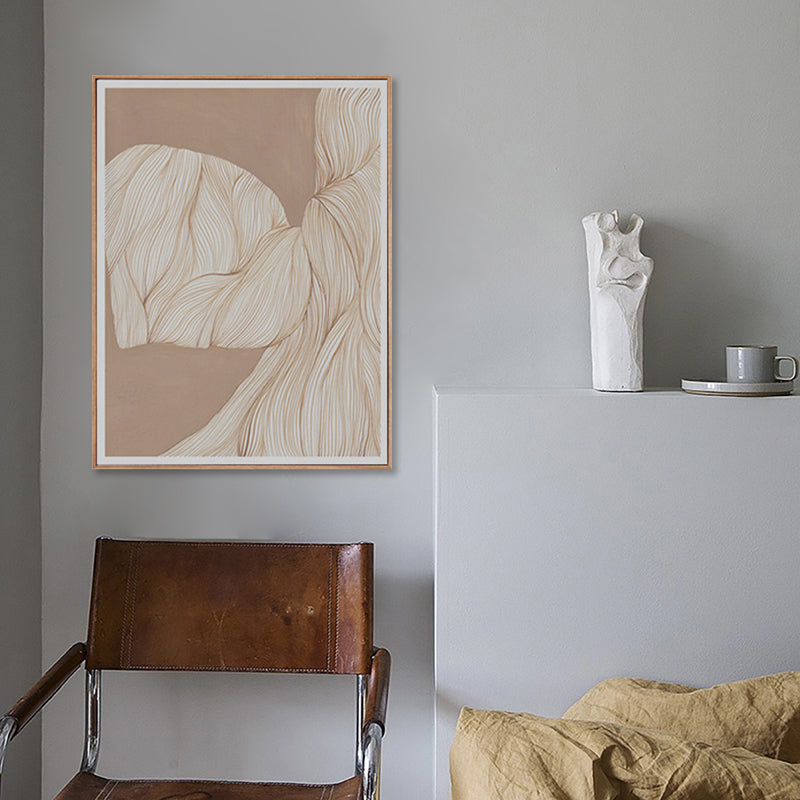 Brehn | Illustration Devise Muster Wanddruck Esszimmer Abstraktes Leinwand in Helle Farbe