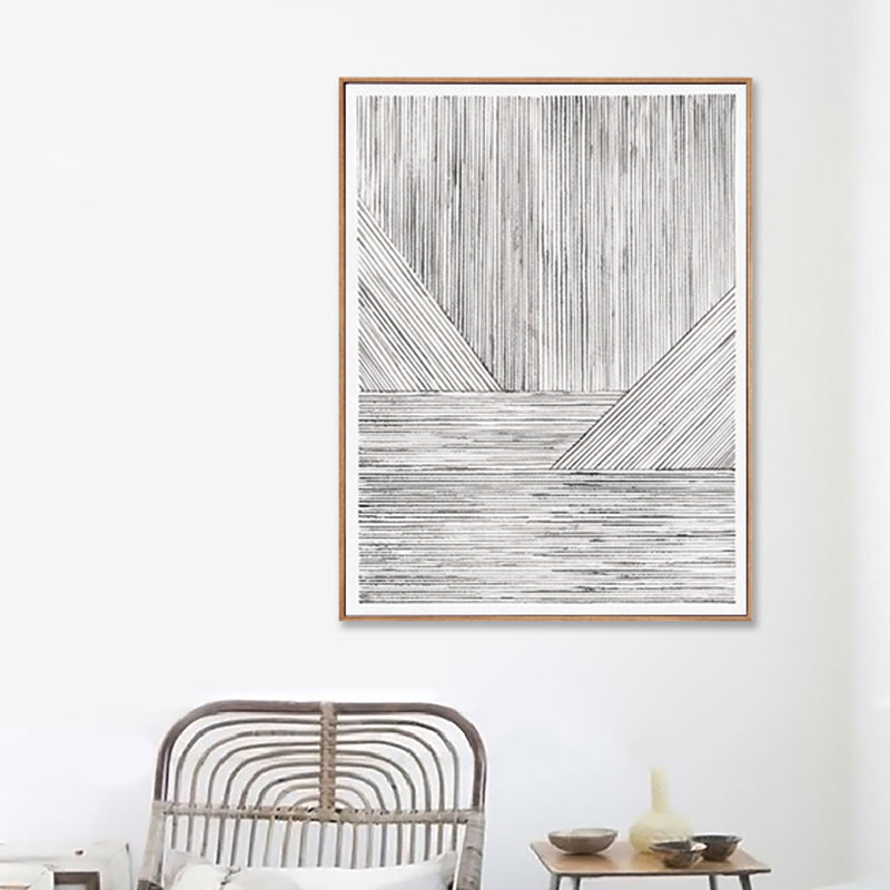 Brehn | Illustration Devise Muster Wanddruck Esszimmer Abstraktes Leinwand in Helle Farbe