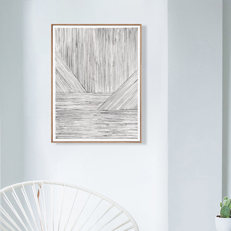 Brehn | Illustration Devise Muster Wanddruck Esszimmer Abstraktes Leinwand in Helle Farbe