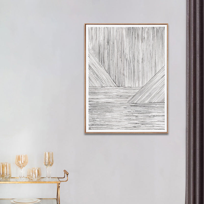 Brehn | Illustration Devise Muster Wanddruck Esszimmer Abstraktes Leinwand in Helle Farbe