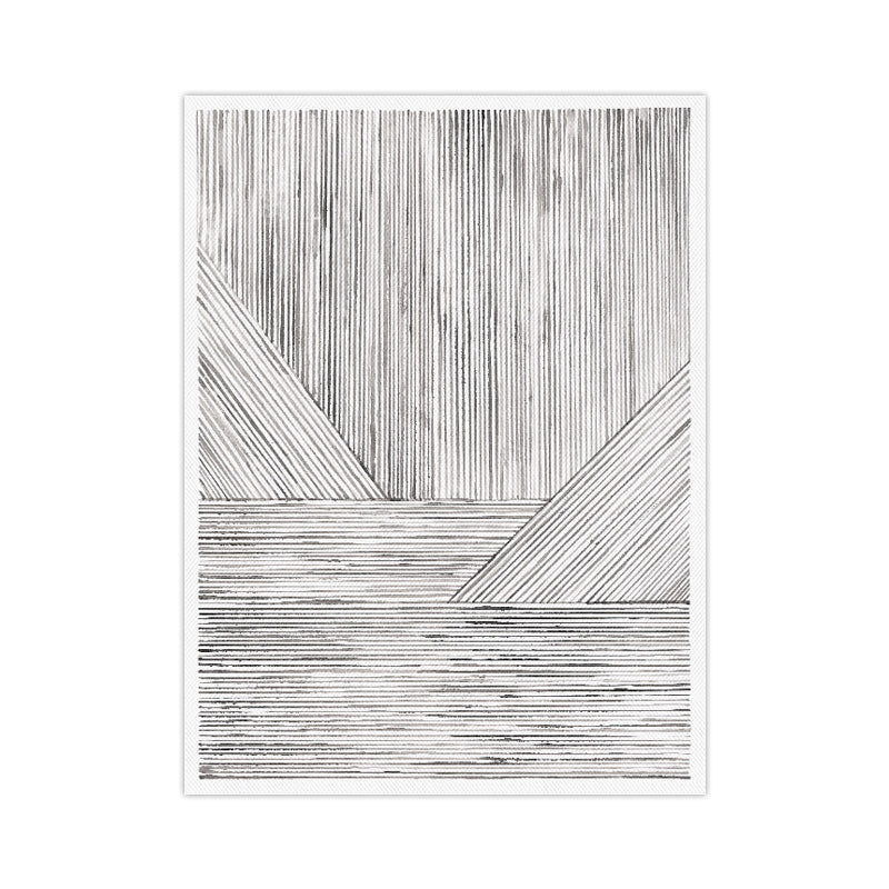 Brehn | Illustration Devise Muster Wanddruck Esszimmer Abstraktes Leinwand in Helle Farbe