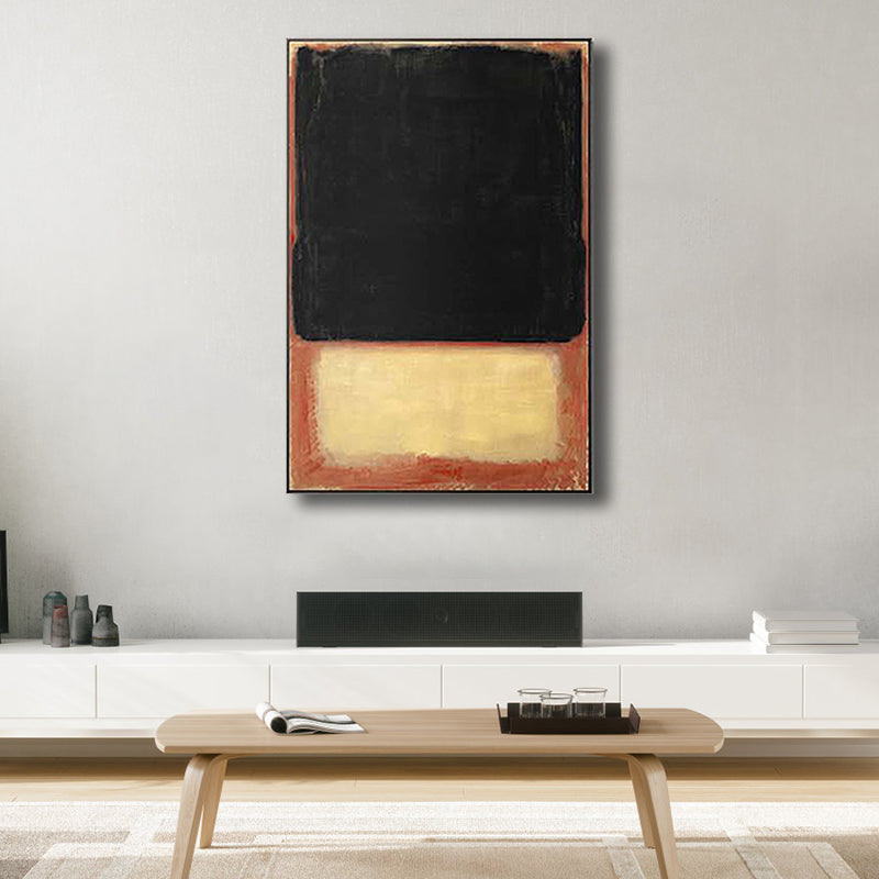 Brehn | Helle Farbe Handgedruckte Leinwand Texturiertes Abstraktes Expressionismus Haus Innenmalerei