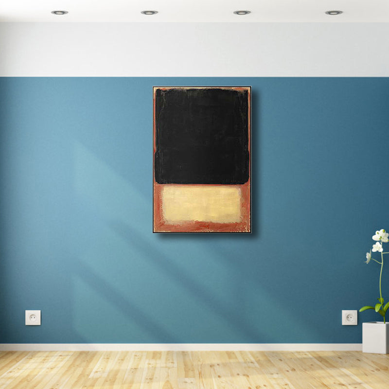 Brehn | Helle Farbe Handgedruckte Leinwand Texturiertes Abstraktes Expressionismus Haus Innenmalerei