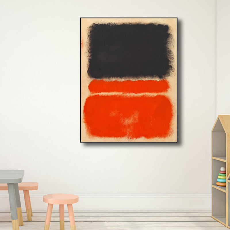 Brehn | Helle Farbe Handgedruckte Leinwand Texturiertes Abstraktes Expressionismus Haus Innenmalerei