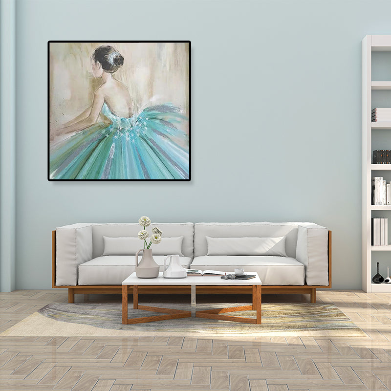 Brehn | Lichtfarbe Glam Canvas Ballett Mädchen Kunstdruck für das Esszimmer, mehrere Größenoptionen
