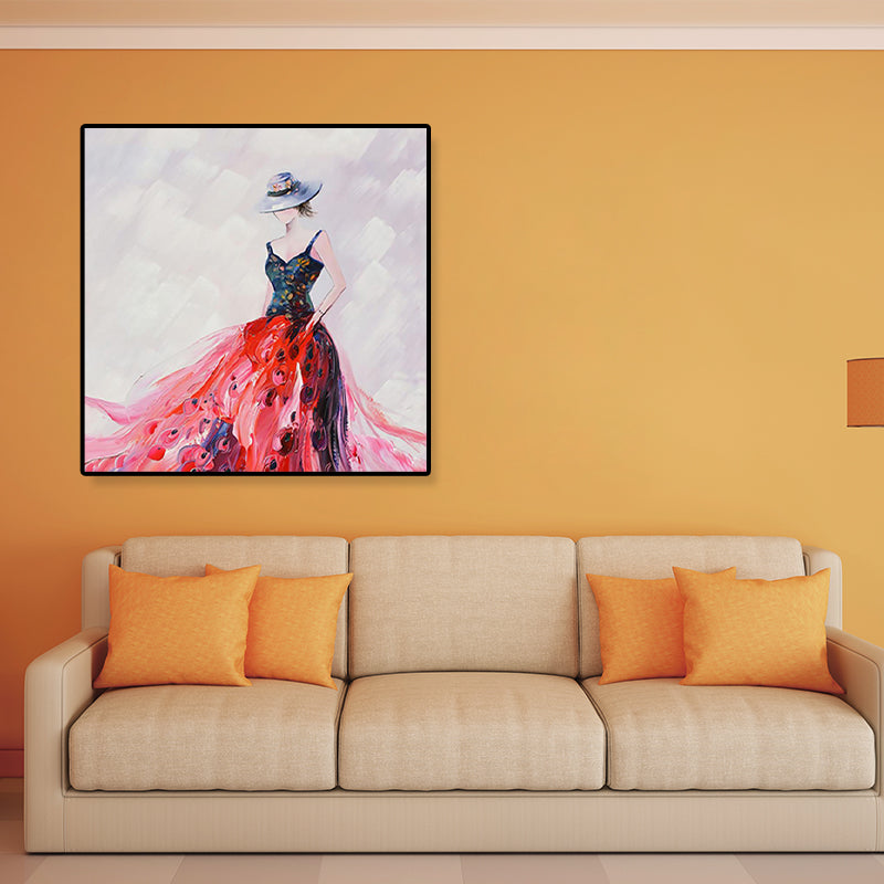 Brehn | Lichtfarbe Glam Canvas Ballett Mädchen Kunstdruck für das Esszimmer, mehrere Größenoptionen