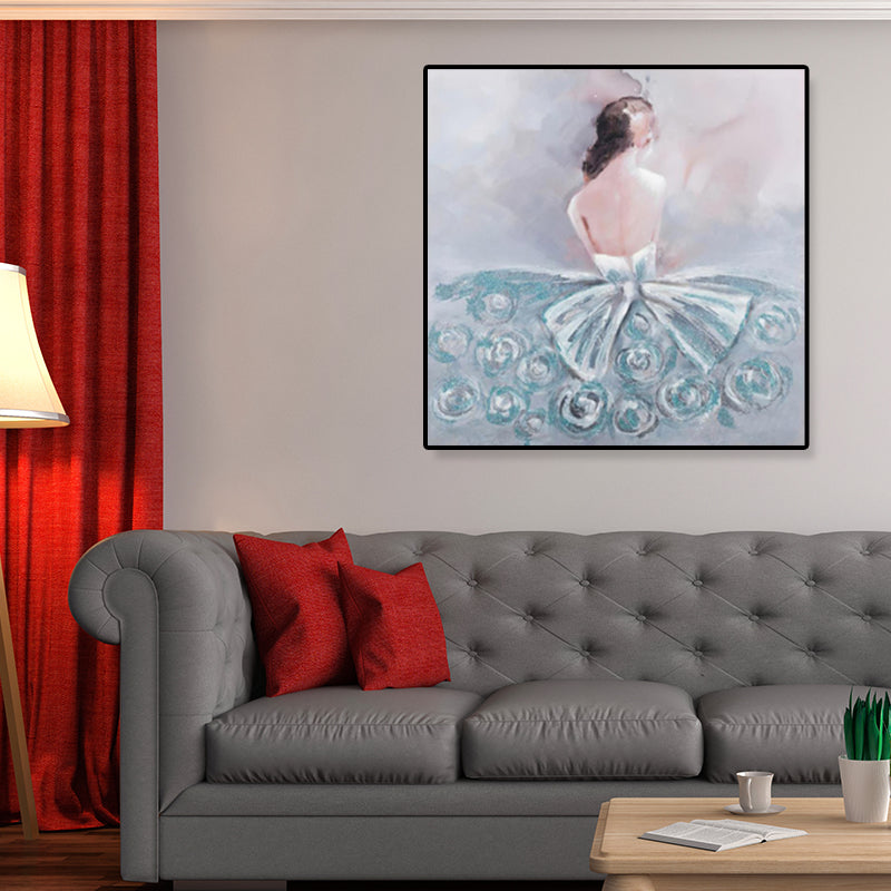 Brehn | Lichtfarbe Glam Canvas Ballett Mädchen Kunstdruck für das Esszimmer, mehrere Größenoptionen