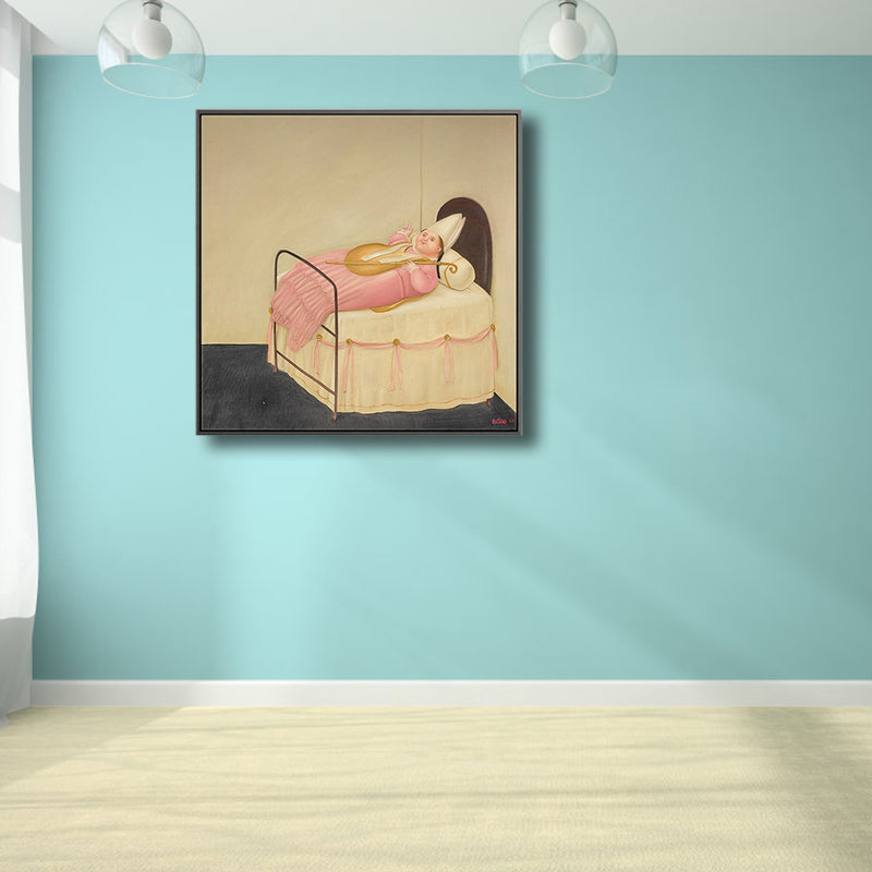 Brehn | Lustige Figuren Wandkunst Hausinterieur Fernando Botero Zeichnung Leinwanddruck in sanften Farben
