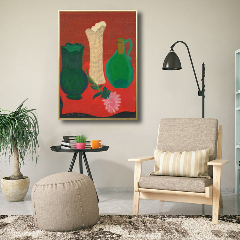 Brehn | Französische Landhaus-Keramik Wandkunst Sanfte Farben Texturiertes Canvas für Hausinterieur
