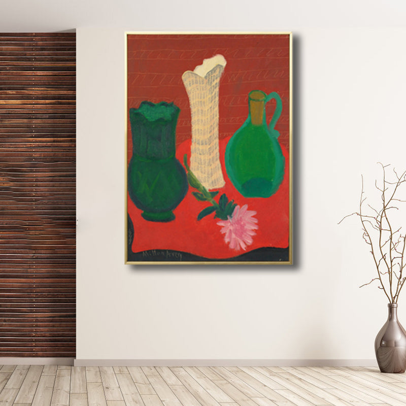Brehn | Französische Landhaus-Keramik Wandkunst Sanfte Farben Texturiertes Canvas für Hausinterieur