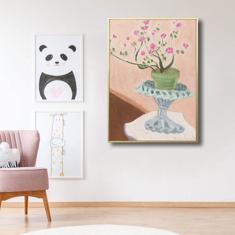 Brehn | Französische Landhaus-Keramik Wandkunst Sanfte Farben Texturiertes Canvas für Hausinterieur