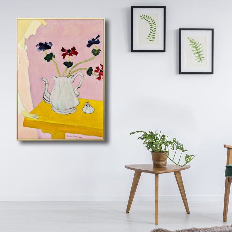 Brehn | Französische Landhaus-Keramik Wandkunst Sanfte Farben Texturiertes Canvas für Hausinterieur