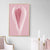 Brehn | Fotografischer Druck Flowerbud Wandkunst Pink Nordischer Stil Wanddekoration für das Mädchenzimmer