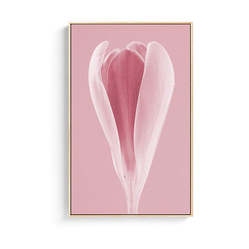 Brehn | Fotografischer Druck Flowerbud Wandkunst Pink Nordischer Stil Wanddekoration für das Mädchenzimmer