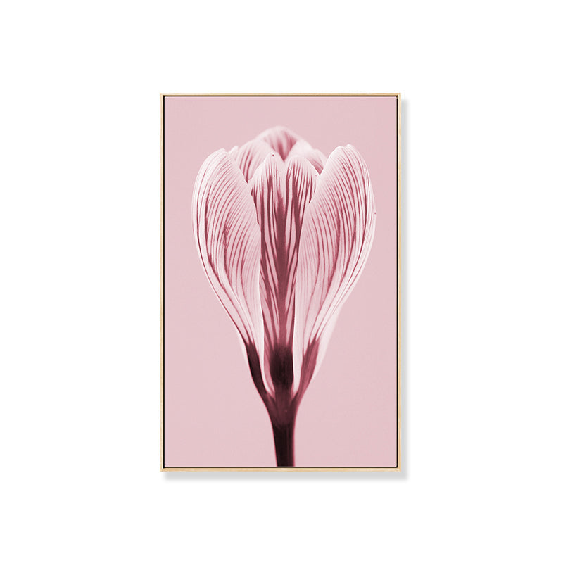 Brehn | Fotografischer Druck Flowerbud Wandkunst Pink Nordischer Stil Wanddekoration für das Mädchenzimmer