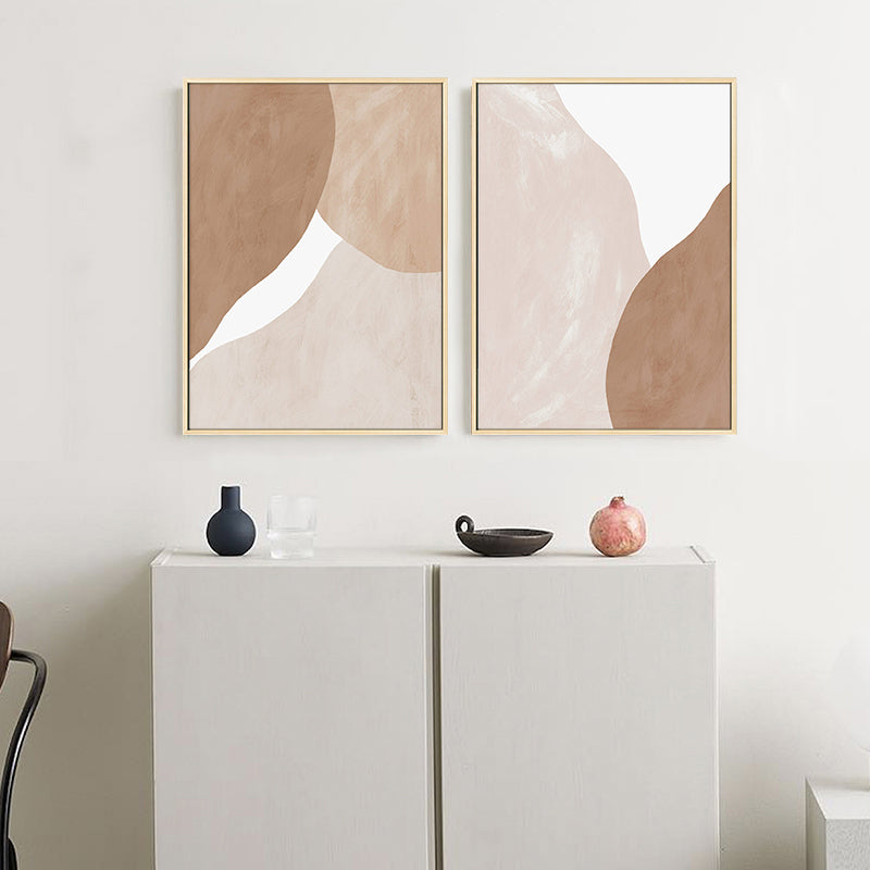 Brehn | Abstract Expressionismus Pinselstrich Leinwand Sanfte Farbe Texturierte Wanddekoration für das Wohnzimmer