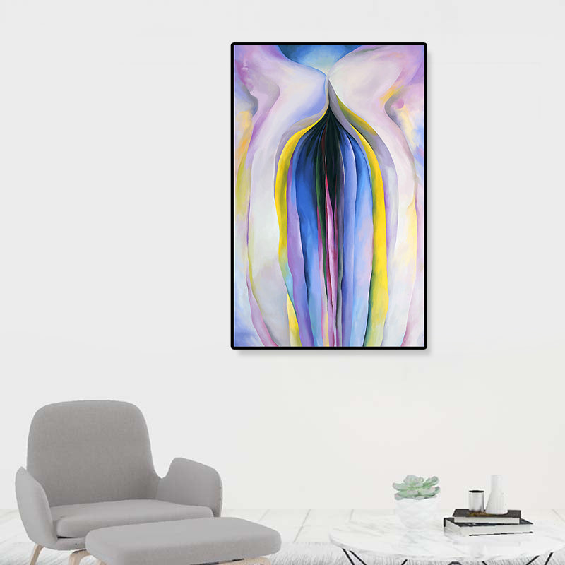 Brehn | Mehrfarbiges abstraktes Gemälde strukturiert zeitgenössische Wohnzimmer Leinwand Wandkunst