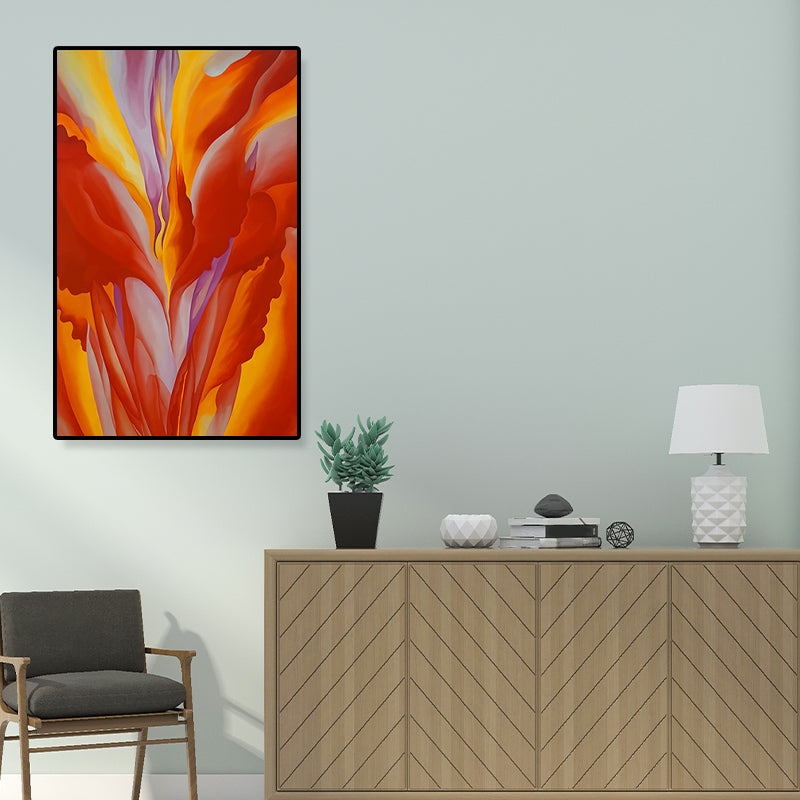 Brehn | Mehrfarbiges abstraktes Gemälde strukturiert zeitgenössische Wohnzimmer Leinwand Wandkunst