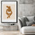 Brehn | Braun Hatted Girl Art Print Figur Muster Nordic Texturiert Eingewickelte Leinwand für Wohnzimmer