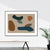 Brehn | Handdruckmuster Wandkunst Set Braunes Abstract Expressionism Leinwand für Wohnzimmer