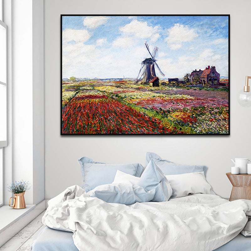Brehn | Impressionismus Außen Szene Leinwand Weiche Farbe Texturiertes Wandkunst Druck für Wohnzimmer