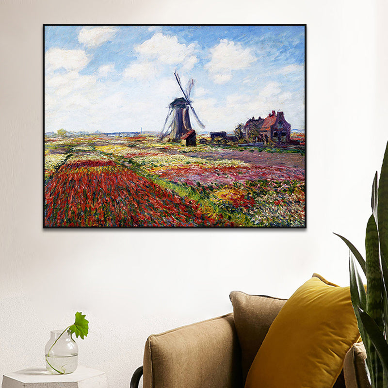 Brehn | Impressionismus Außen Szene Leinwand Weiche Farbe Texturiertes Wandkunst Druck für Wohnzimmer