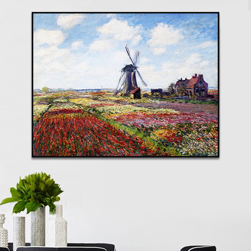 Brehn | Impressionismus Außen Szene Leinwand Weiche Farbe Texturiertes Wandkunst Druck für Wohnzimmer