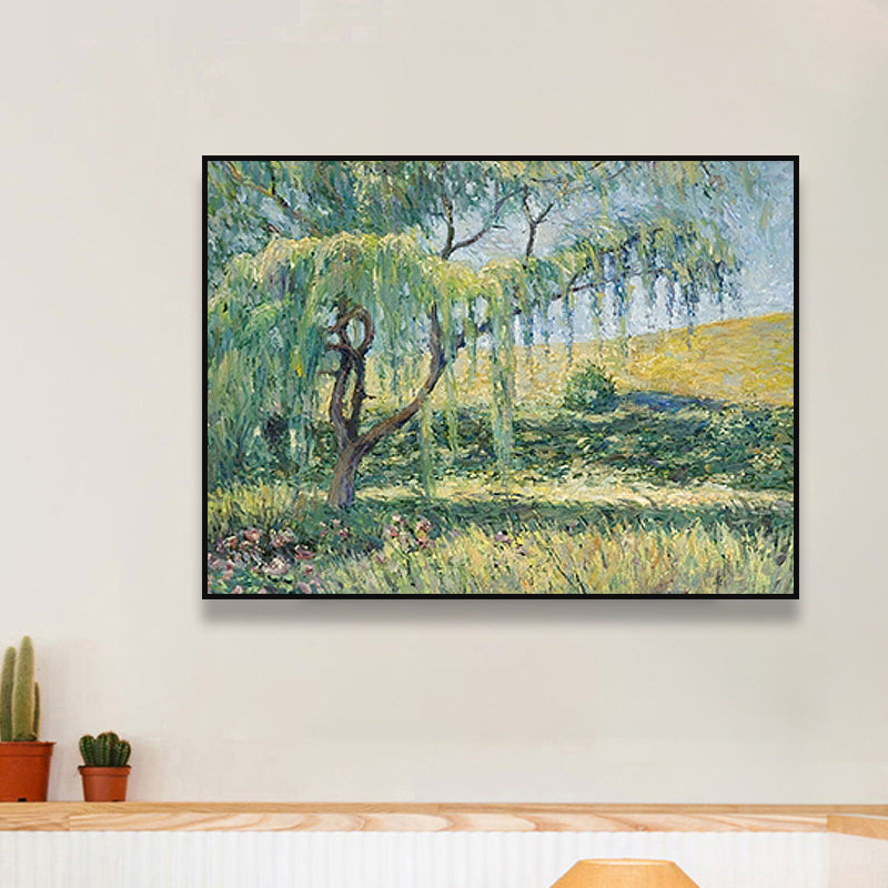 Brehn | Impressionismus Außen Szene Leinwand Weiche Farbe Texturiertes Wandkunst Druck für Wohnzimmer