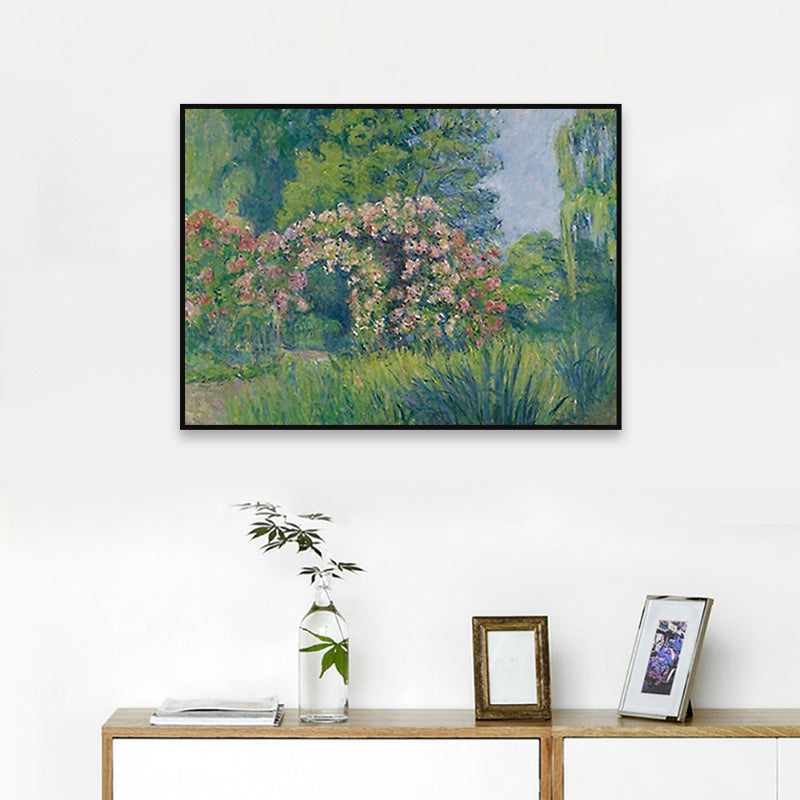 Brehn | Impressionismus Außen Szene Leinwand Weiche Farbe Texturiertes Wandkunst Druck für Wohnzimmer