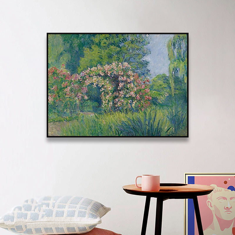 Brehn | Impressionismus Außen Szene Leinwand Weiche Farbe Texturiertes Wandkunst Druck für Wohnzimmer