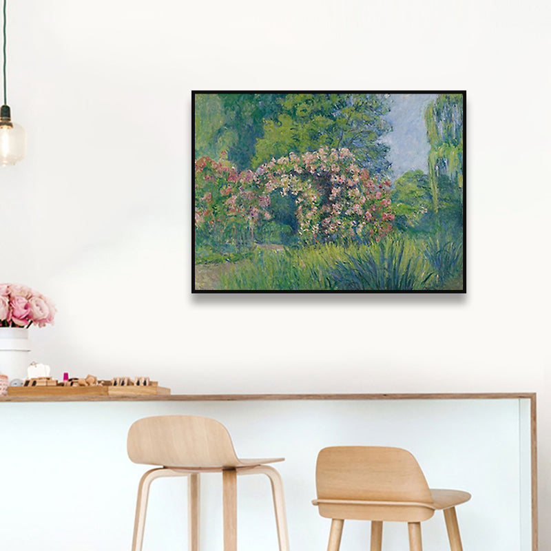 Brehn | Impressionismus Außen Szene Leinwand Weiche Farbe Texturiertes Wandkunst Druck für Wohnzimmer
