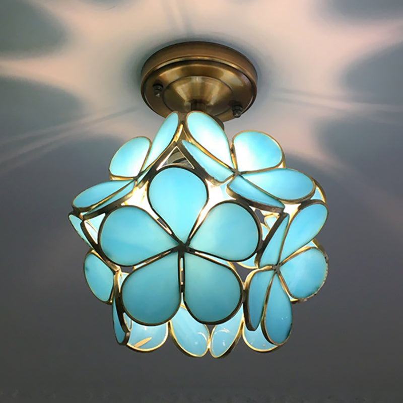 Retro-Stil PVC Deckenlampe – Blumenmuster für einen einzigartigen Look | Brehn