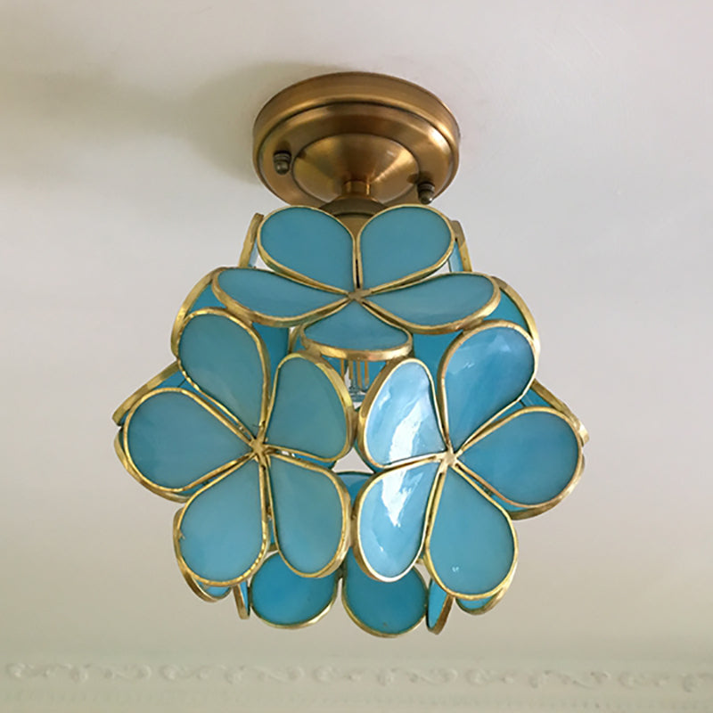 Retro-Stil PVC Deckenlampe – Blumenmuster für einen einzigartigen Look | Brehn