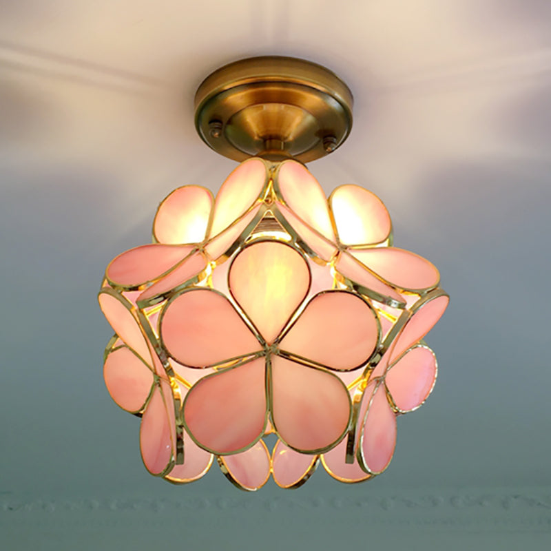 Retro-Stil PVC Deckenlampe – Blumenmuster für einen einzigartigen Look | Brehn