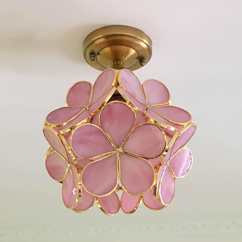 Retro-Stil PVC Deckenlampe – Blumenmuster für einen einzigartigen Look | Brehn