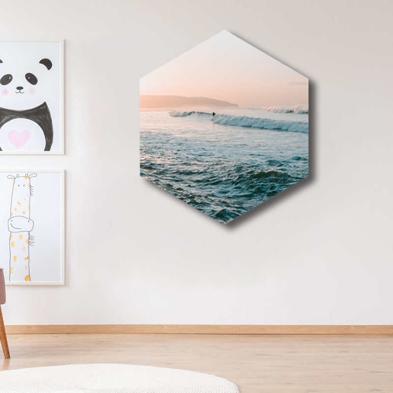 Brehn | Lichtfarbe Gefrierphänomen Wanddekoration Winter Modern Texturiert Leinwand für Wohnzimmer