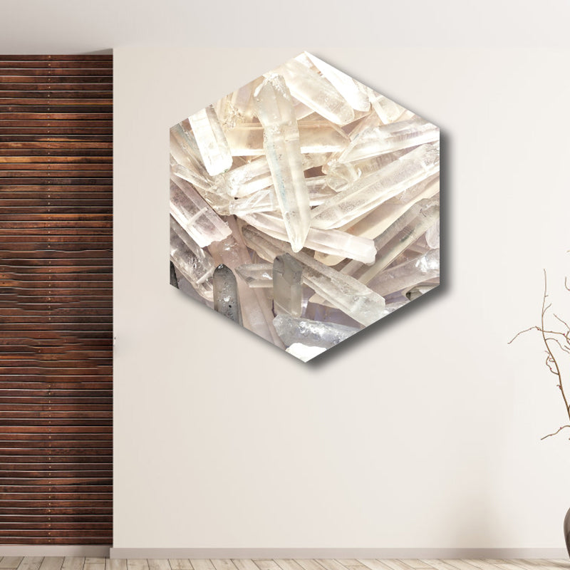 Brehn | Lichtfarbe Gefrierphänomen Wanddekoration Winter Modern Texturiert Leinwand für Wohnzimmer
