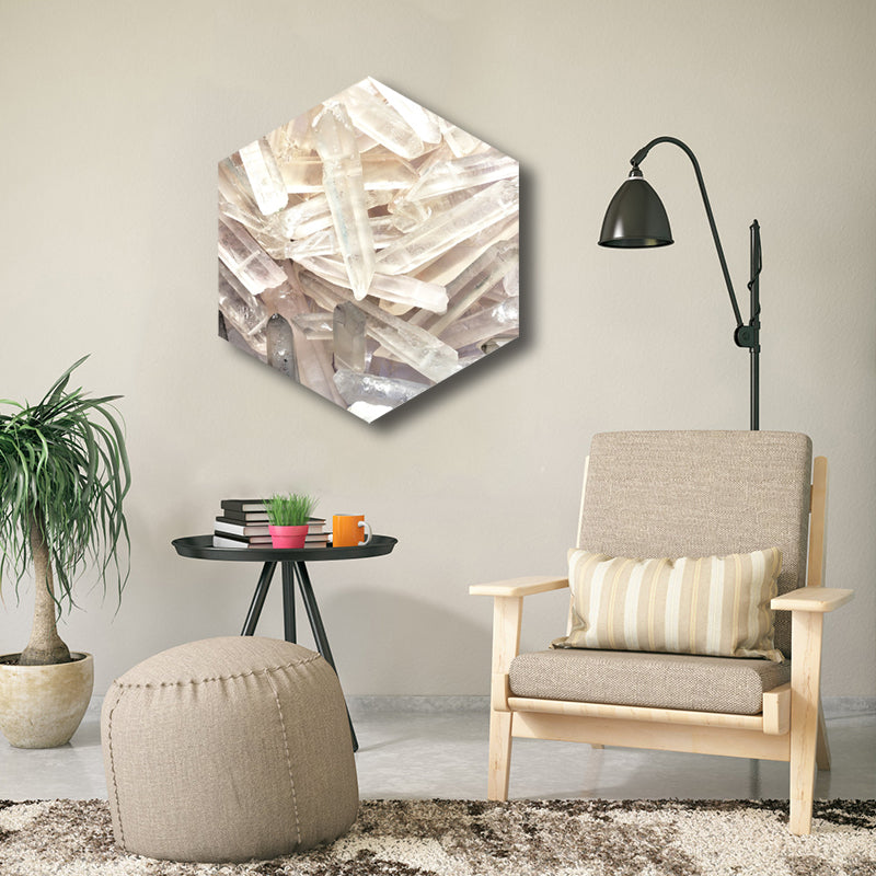 Brehn | Lichtfarbe Gefrierphänomen Wanddekoration Winter Modern Texturiert Leinwand für Wohnzimmer