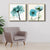 Brehn | Pastellfarbige florale Designmalerei strukturiertes modernes Esszimmer Leinwand Wandkunst, Set von 2