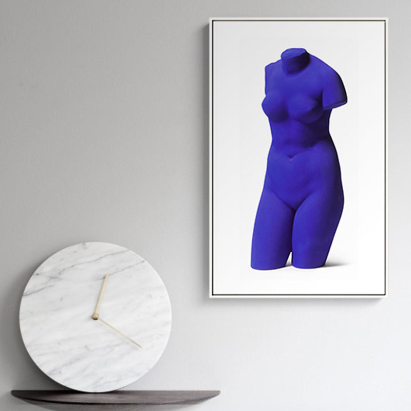 Brehn | Foto Bedruckte Nackte Skulptur Leinwand Dunkle Farbe Moderne Wandkunst für Hausinterieur