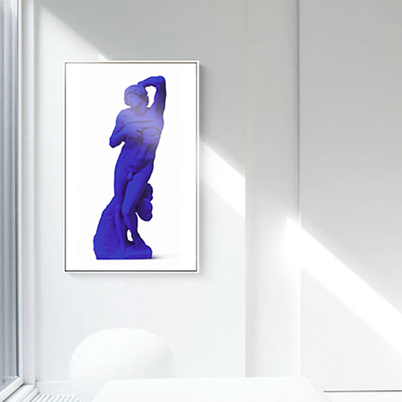 Brehn | Foto Bedruckte Nackte Skulptur Leinwand Dunkle Farbe Moderne Wandkunst für Hausinterieur