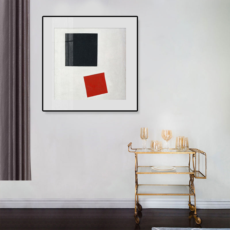 Brehn | Pastellfarbe Abstrakter Expressionismus Leinwanddruck Geometrische Wandkunst Dekor für die Küche
