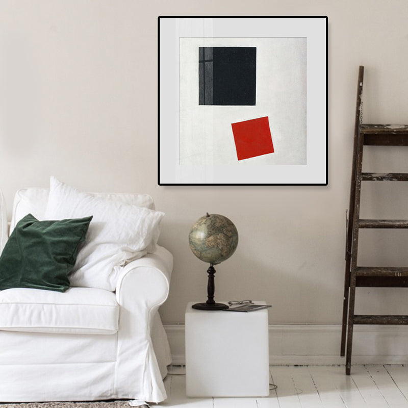 Brehn | Pastellfarbe Abstrakter Expressionismus Leinwanddruck Geometrische Wandkunst Dekor für die Küche
