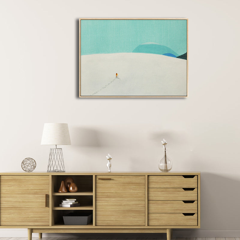 Brehn | Illustration Wildland Canvas Wandkunst Verwaiste Landschaft Malerei für Jungenzimmer