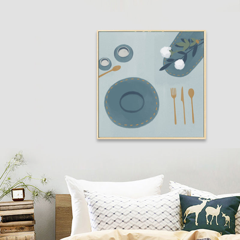 Brehn | Nordic Stylish Still Life Leinwand Weich Farbige Texturierte Wandkunst Druck für Wohnzimmer