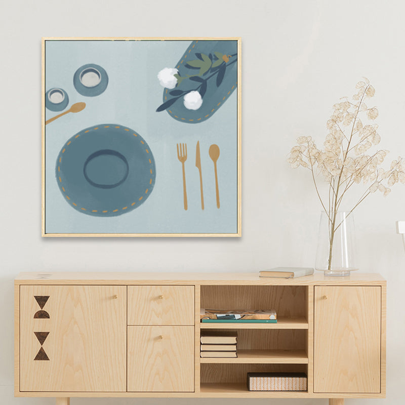 Brehn | Nordic Stylish Still Life Leinwand Weich Farbige Texturierte Wandkunst Druck für Wohnzimmer