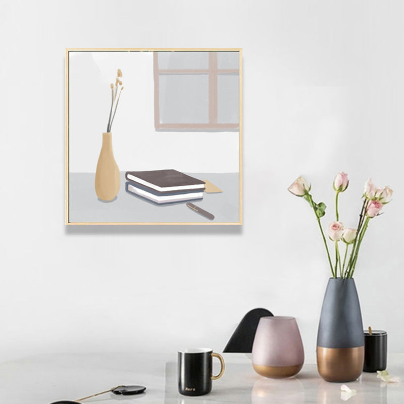 Brehn | Nordic Stylish Still Life Leinwand Weich Farbige Texturierte Wandkunst Druck für Wohnzimmer