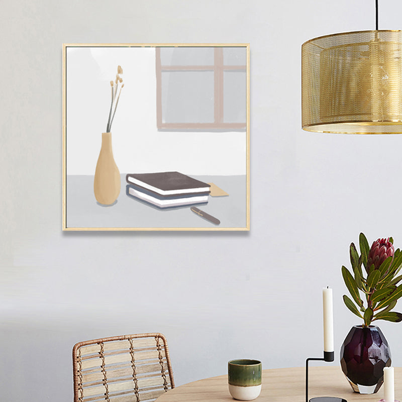 Brehn | Nordic Stylish Still Life Leinwand Weich Farbige Texturierte Wandkunst Druck für Wohnzimmer