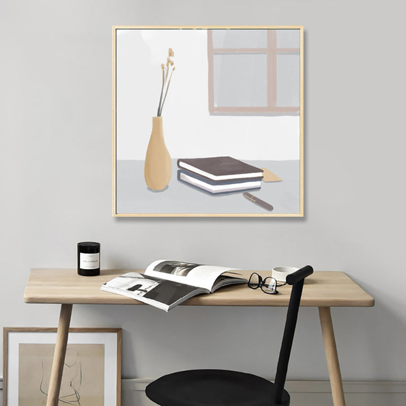 Brehn | Nordic Stylish Still Life Leinwand Weich Farbige Texturierte Wandkunst Druck für Wohnzimmer